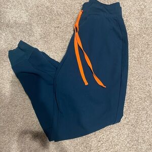 Figs Zamora High Waisted Joggers- Deep Reef